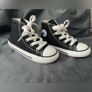 Converse Kids Black and White High-Top Sneakers
